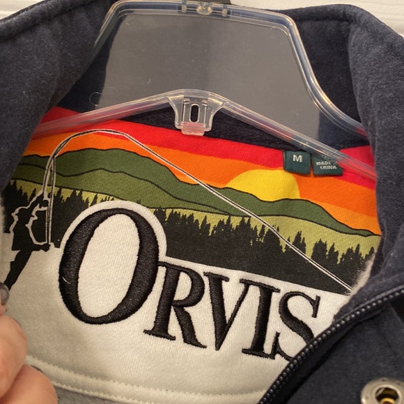 Orvis Angler Quarter Zip Sweatshirt - Medium - Picture 5 of 10
